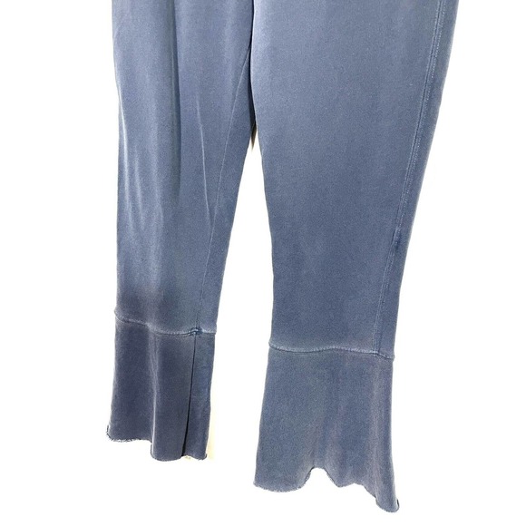 Stateside Anthro Women's Blue Terry Cropped Kick Flare Sweatpants Size Small - Picture 3 of 9